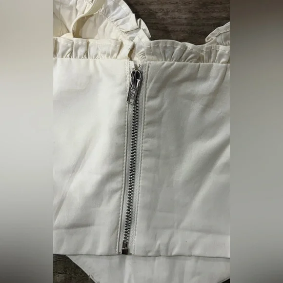 FINAL PRICE Oh Polly Cream Bustier with Ruffle Detail - Picture 6 of 7